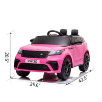 12V Licensed Range Rover Kids Ride - On Car, Battery Powered Vehicle w/ Remote Control, LED Lights, Music, Spring Suspension, Soft Start, Electric Car Toy Gift - 7DAY'S