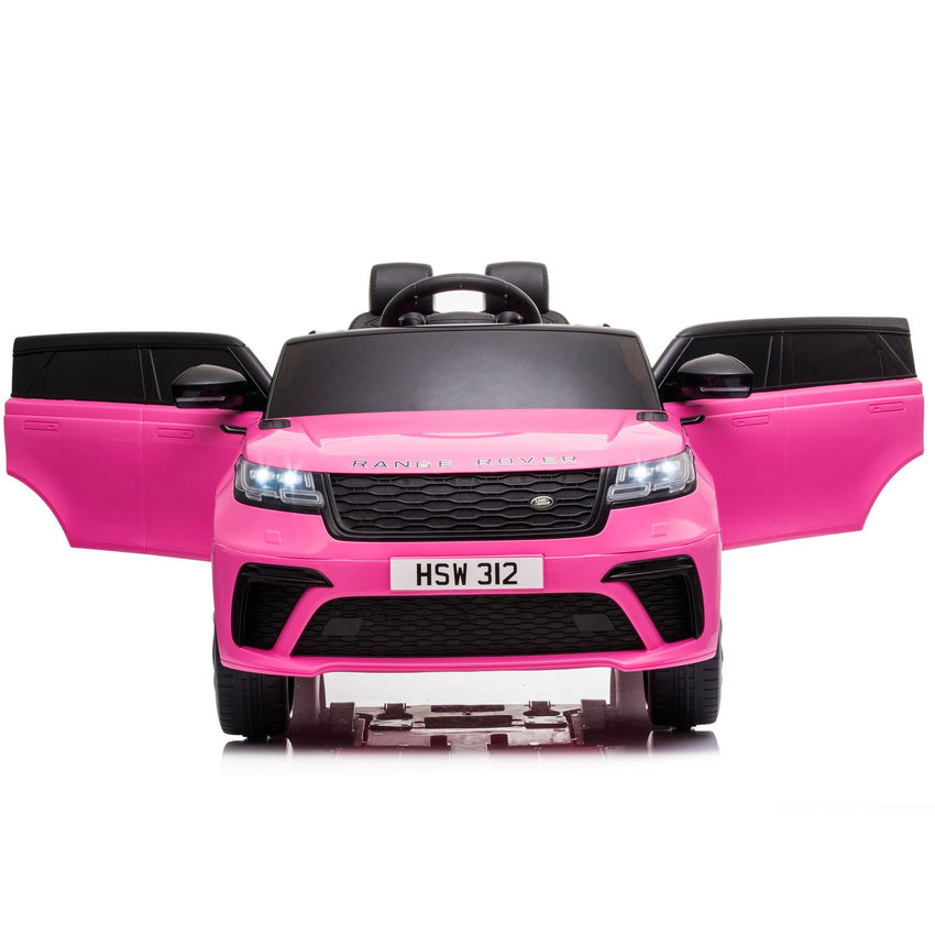 12V Licensed Range Rover Kids Ride - On Car, Battery Powered Vehicle w/ Remote Control, LED Lights, Music, Spring Suspension, Soft Start, Electric Car Toy Gift - 7DAY'S