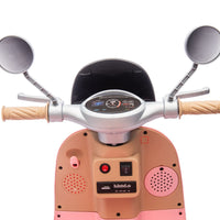 12V Two - seater Kids Ride On Level Up Electric Motorcycle,2wd,Three - wheel Toy w/Music,Bluetooth,USB,Backseat flip adult seat,Portable Storage Hooks&Oversized Trunk,LED Headlight For Kids 3 - 6. - 7DAY'S