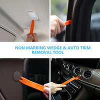 18 - piece car emergency kit with window wedge, air wedge bag pump, long distance grabber, automatic trim and removal tool - 7DAY'S
