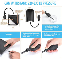 18 - piece car emergency kit with window wedge, air wedge bag pump, long distance grabber, automatic trim and removal tool - 7DAY'S