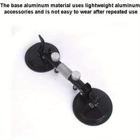 2 Pack Vacuum Suction Cup Glass Lifter Ceramic Tile Sucker Plate Horizontal Suction 110lbs Max Floor Lifting Tool - 7DAY'S