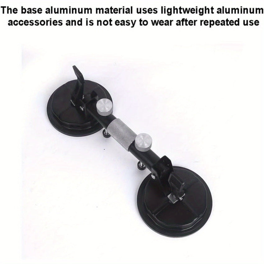 2 Pack Vacuum Suction Cup Glass Lifter Ceramic Tile Sucker Plate Horizontal Suction 110lbs Max Floor Lifting Tool - 7DAY'S