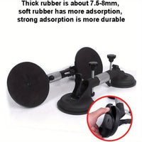 2 Pack Vacuum Suction Cup Glass Lifter Ceramic Tile Sucker Plate Horizontal Suction 110lbs Max Floor Lifting Tool - 7DAY'S