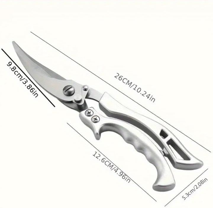 2 - Pcs Kitchen Scissors Set, All - Purpose Heavy - Duty Kitchen Shears with Anti - Slip Handle & Safety Lock(Super good qualiey) - 7DAY'S