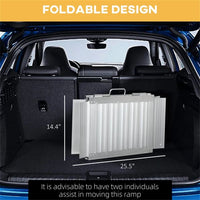 2' Steps Ramp,Portable Wheelchair Ramp,Carpeted Foldable Handicap Ramp - 7DAY'S