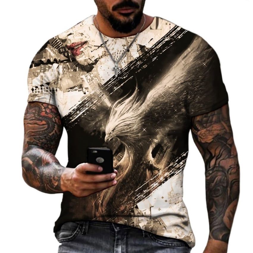 2025 Men's 3D Printed Short - Sleeved T-Shirt - 7DAY'S