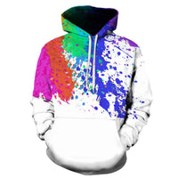 2025 new graffiti painting 3D digital printing hoodie, trendy men's sweater - 7DAY'S