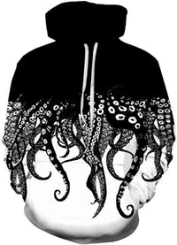 2025 new graffiti painting 3D digital printing hoodie, trendy men's sweater - 7DAY'S