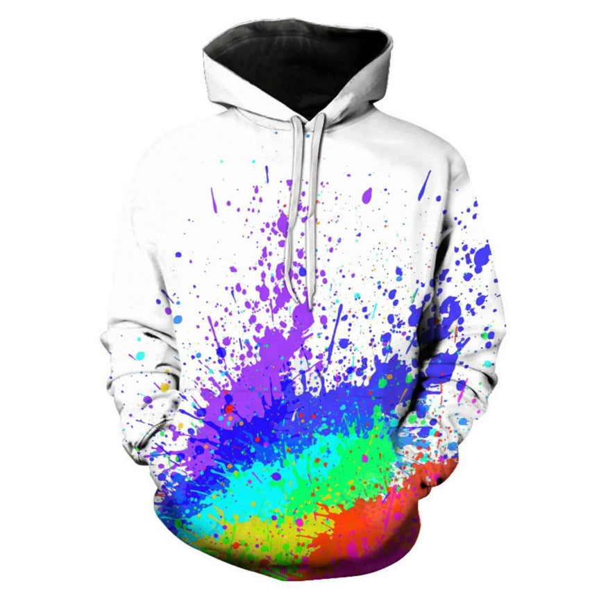 2025 new graffiti painting 3D digital printing hoodie, trendy men's sweater - 7DAY'S