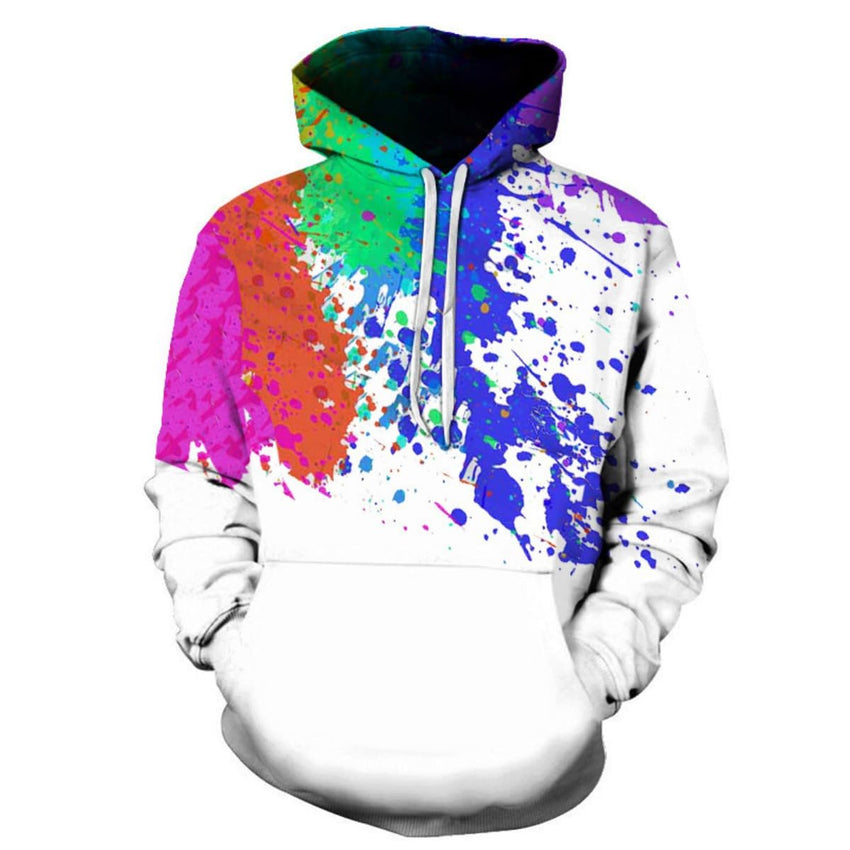 2025 new graffiti painting 3D digital printing hoodie, trendy men's sweater - 7DAY'S