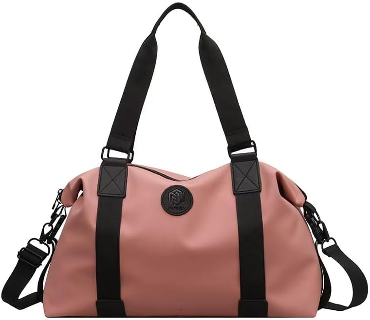 2025 Summer Casual Large - Capacity Travel Bag - Lightweight Fitness Gym Bag with Independent Shoe Compartment, Multifunctional Sports Yoga Luggage Bag (Pink) - 7DAY'S