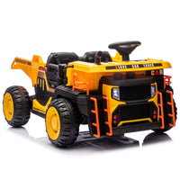 24V Two - seater Kids Ride On Electric Car W/parents control,Seat width 19.69in,400W motor,E - rear dump,light&rear searchlight,USB,MP3,Bluetooth,Music,Provide a Speed of 3.11 - 4.97MPH For Kids Aged 3+. - 7DAY'S