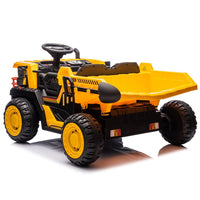 24V Two - seater Kids Ride On Electric Car W/parents control,Seat width 19.69in,400W motor,E - rear dump,light&rear searchlight,USB,MP3,Bluetooth,Music,Provide a Speed of 3.11 - 4.97MPH For Kids Aged 3+. - 7DAY'S