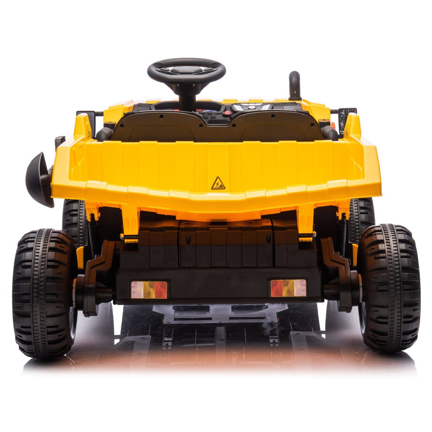 24V Two - seater Kids Ride On Electric Car W/parents control,Seat width 19.69in,400W motor,E - rear dump,light&rear searchlight,USB,MP3,Bluetooth,Music,Provide a Speed of 3.11 - 4.97MPH For Kids Aged 3+. - 7DAY'S