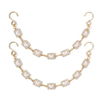 2Pcs Bling Evil Eye Shoe Chains for Girls for Clog Sandals, Gothic Shoe Decoration Charms for Women - 7DAY'S