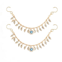 2Pcs Bling Evil Eye Shoe Chains for Girls for Clog Sandals, Gothic Shoe Decoration Charms for Women - 7DAY'S