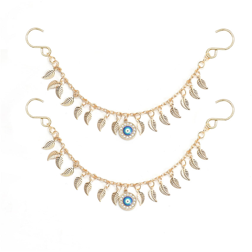 2Pcs Bling Evil Eye Shoe Chains for Girls for Clog Sandals, Gothic Shoe Decoration Charms for Women - 7DAY'S