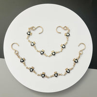 2Pcs Bling Evil Eye Shoe Chains for Girls for Clog Sandals, Gothic Shoe Decoration Charms for Women - 7DAY'S