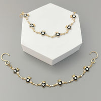 2Pcs Bling Evil Eye Shoe Chains for Girls for Clog Sandals, Gothic Shoe Decoration Charms for Women - 7DAY'S