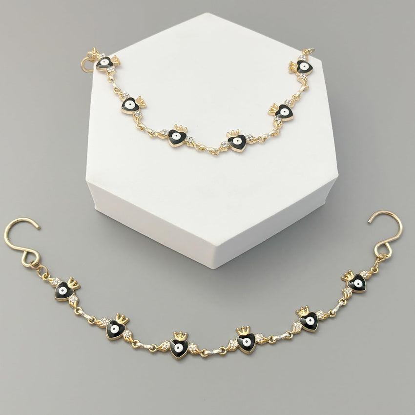 2Pcs Bling Evil Eye Shoe Chains for Girls for Clog Sandals, Gothic Shoe Decoration Charms for Women - 7DAY'S