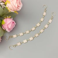 2Pcs Bling Evil Eye Shoe Chains for Girls for Clog Sandals, Gothic Shoe Decoration Charms for Women - 7DAY'S