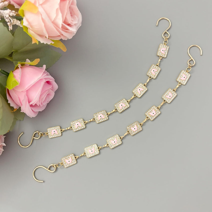 2Pcs Bling Evil Eye Shoe Chains for Girls for Clog Sandals, Gothic Shoe Decoration Charms for Women - 7DAY'S