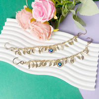 2Pcs Bling Evil Eye Shoe Chains for Girls for Clog Sandals, Gothic Shoe Decoration Charms for Women - 7DAY'S