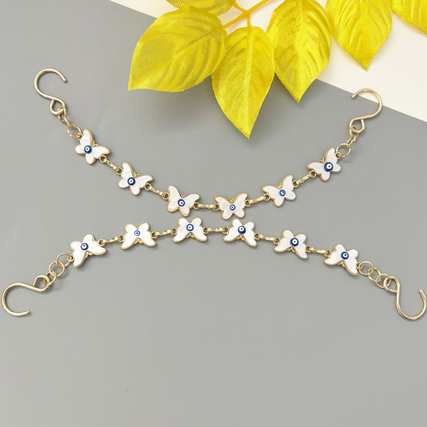 2Pcs Bling Evil Eye Shoe Chains for Girls for Clog Sandals, Gothic Shoe Decoration Charms for Women - 7DAY'S