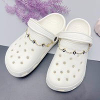 2Pcs Bling Evil Eye Shoe Chains for Girls for Clog Sandals, Gothic Shoe Decoration Charms for Women - 7DAY'S