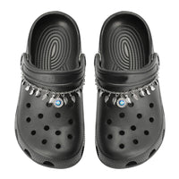 2Pcs Bling Evil Eye Shoe Chains for Girls for Clog Sandals, Gothic Shoe Decoration Charms for Women - 7DAY'S