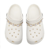 2Pcs Bling Evil Eye Shoe Chains for Girls for Clog Sandals, Gothic Shoe Decoration Charms for Women - 7DAY'S