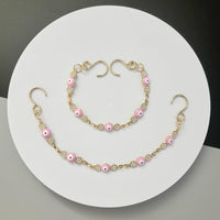 2Pcs Bling Evil Eye Shoe Chains for Girls for Clog Sandals, Gothic Shoe Decoration Charms for Women - 7DAY'S