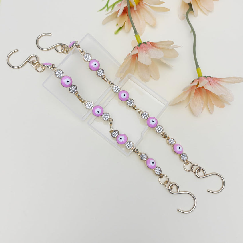 2Pcs Bling Evil Eye Shoe Chains for Girls for Clog Sandals, Gothic Shoe Decoration Charms for Women - 7DAY'S