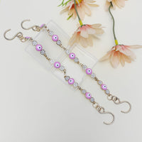 2Pcs Bling Evil Eye Shoe Chains for Girls for Clog Sandals, Gothic Shoe Decoration Charms for Women - 7DAY'S