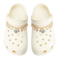 2Pcs Bling Evil Eye Shoe Chains for Girls for Clog Sandals, Gothic Shoe Decoration Charms for Women - 7DAY'S