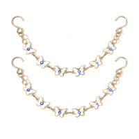 2Pcs Bling Evil Eye Shoe Chains for Girls for Clog Sandals, Gothic Shoe Decoration Charms for Women - 7DAY'S