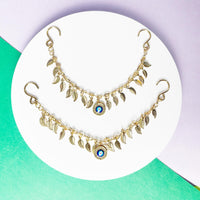 2Pcs Bling Evil Eye Shoe Chains for Girls for Clog Sandals, Gothic Shoe Decoration Charms for Women - 7DAY'S