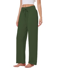 3 Pack Women's Lounge Pants Wide Leg Yoga Sweatpants with Pockets High Waisted Drawstring Lounge Loose Workout Jogger - 7DAY'S
