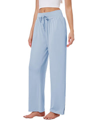 3 Pack Women's Lounge Pants Wide Leg Yoga Sweatpants with Pockets High Waisted Drawstring Lounge Loose Workout Jogger - 7DAY'S