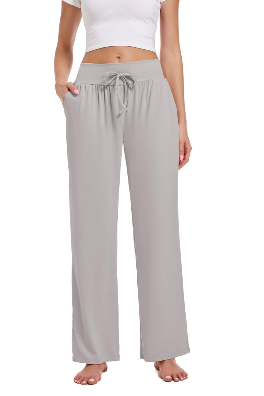 3 Pack Women's Lounge Pants Wide Leg Yoga Sweatpants with Pockets High Waisted Drawstring Lounge Loose Workout Jogger - 7DAY'S