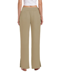 3 Pack Women's Lounge Pants Wide Leg Yoga Sweatpants with Pockets High Waisted Drawstring Lounge Loose Workout Jogger - 7DAY'S