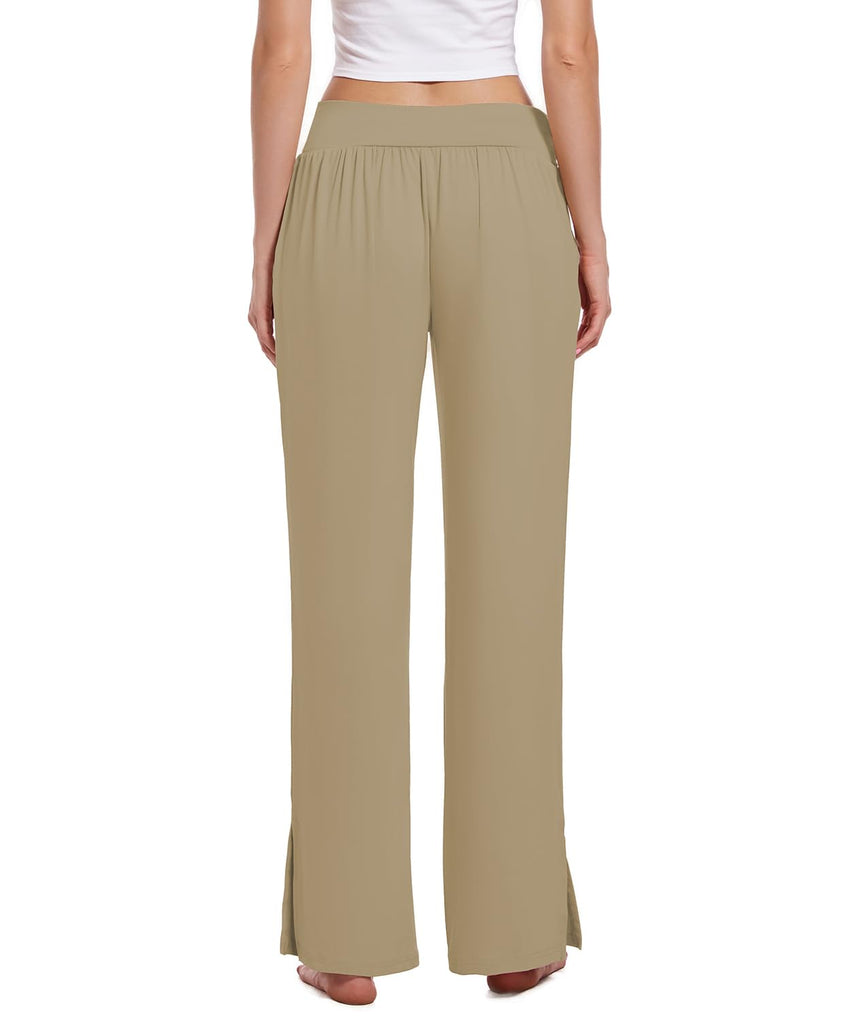 3 Pack Women's Lounge Pants Wide Leg Yoga Sweatpants with Pockets High Waisted Drawstring Lounge Loose Workout Jogger - 7DAY'S