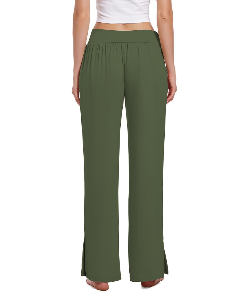 3 Pack Women's Lounge Pants Wide Leg Yoga Sweatpants with Pockets High Waisted Drawstring Lounge Loose Workout Jogger - 7DAY'S