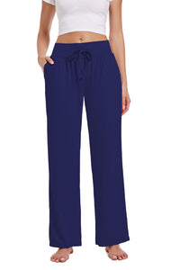 3 Pack Women's Lounge Pants Wide Leg Yoga Sweatpants with Pockets High Waisted Drawstring Lounge Loose Workout Jogger - 7DAY'S