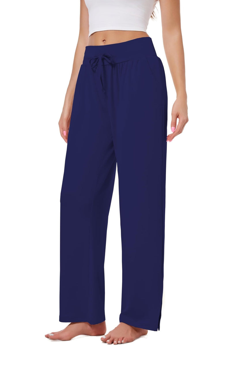 3 Pack Women's Lounge Pants Wide Leg Yoga Sweatpants with Pockets High Waisted Drawstring Lounge Loose Workout Jogger - 7DAY'S