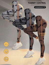 3 Pack Women's Tie - Dye Cutout Yoga Pants High - Waisted Leggings Women's Tie - Dye Leggings,, Leggings Women High Waisted Seamless Workout Leggings Gym Booty Tights Tummy Control Yoga Pants - 7DAY'S