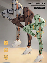 3 Pack Women's Tie - Dye Cutout Yoga Pants High - Waisted Leggings Women's Tie - Dye Leggings,, Leggings Women High Waisted Seamless Workout Leggings Gym Booty Tights Tummy Control Yoga Pants - 7DAY'S