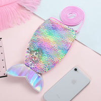 3 Pcs Mermaid Bags Mermaid Tail Glitter Sequin Purse Mini Bags Kids Girls - 7DAY'S