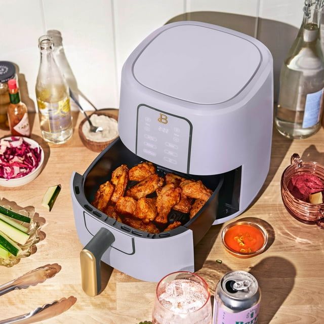 3 Qt Air Fryer with TurboCrisp Technology, Cornflower Blue - 7DAY'S